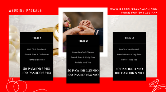 Paket Pernikahan Terjangkau dan Berkualitas dari Raffel's Sandwich