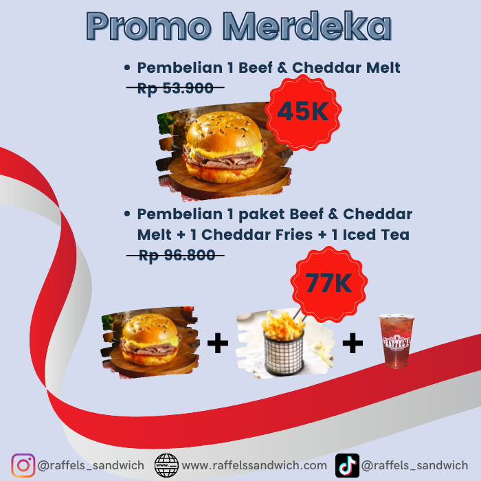 Promo Merdeka Raffel's Sandwich 🇲🇨