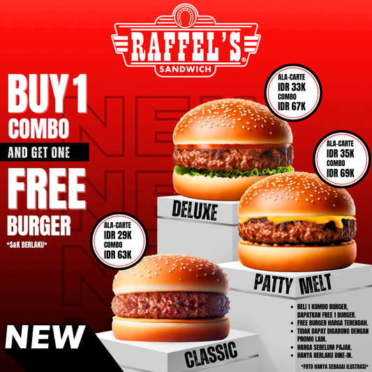Kenalkan Burger Terbaru dari Raffel's Sandwich!